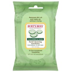 Burts Bees Normal To Dry Skin Facial Cleansing Towelett 1 X 10 Sheets