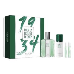 Caron Pour Un Homme de Caron Eau de Toilette 75ml + Deodorant Spray 50ml + (Le Matin Eau de Toilette + Le Soir Eau de Parfum) 2 X 5ml
