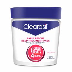 Clearasil Rapid Rescue Deep Face Treatment Pads - 90ct