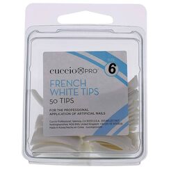 Cuccio Pro French White Tips 6 For Women Acrylic Nails 1 X 50pcs