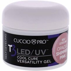 Cuccio Pro T3 Cool Cure Versatility Self Leveling Opaque Shimmer Pink For Women Nail Gel 1oz