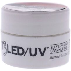 Cuccio Pro T3 Self Leveling Sparkle Gel Ruby Red For Women Nail Gel 0.25oz