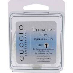 Cuccio Pro Ultraclear Tips 1 For Women Acrylic Nails 50pcs