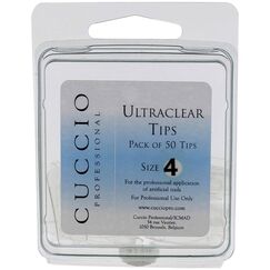 Cuccio Pro Ultraclear Tips 4 For Women Acrylic Nails 50pcs