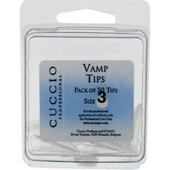 Cuccio Pro Vamp Tips 3 For Women Acrylic Nails 50pcs