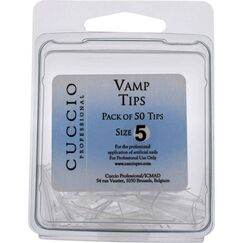Cuccio Pro Vamp Tips 5 For Women Acrylic Nails 50pcs