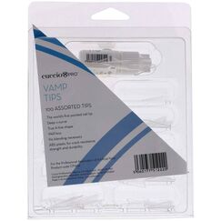 Cuccio Pro Vamp Tips Assorted For Women Acrylic Nails 100pcs
