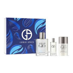 Giorgio Armani Acqua Di Gio For Men Eau De Toilette 100ml + 15ml + Deo Stick Alcohol - Free 75g