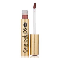 Grande Cosmetics Grandelips Plumping Metallic Semi Matte Rose Blush For Women Liquid Lipstick 0.14oz