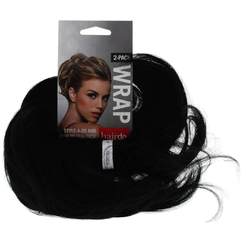 Hairdo Wrap Black Style A Do & Mini Do Wrap 2Pack