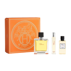 Hermes Terre D'hermes For Men Parfum 75ml + 15ml + Hair & Body Shower Gel 40ml
