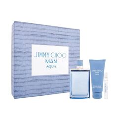 Jimmy Choo Man Aqua For Men Eau de Toilette 100ml + 7.5ml + Shower Gel 100ml