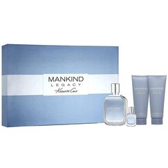 Kenneth Cole Mankind Legacy For Men Eau De Toilette 100ml + 15ml + After shave Balm 100ml + Hair & Body Wash Shampoo 100ml