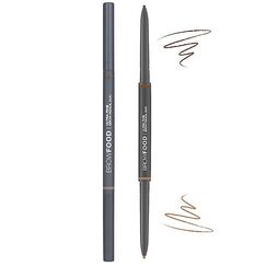 Lashfood Browfood Ultra Fine Brow Pencil Duo Brunette For Women Eyebrow Pencil 0.0035oz