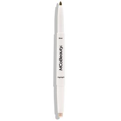 Mcobeauty Duo Brow Crayon + Highlighter Medium Brown For Women Eyebrow Pencil 0.02oz