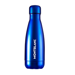 Mont Blanc Blue Metal Water Bottle
