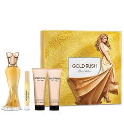 Paris Hilton Gold Rush For Women Eau de Parfum 100ml + 10ml + Body Lotion 90ml + Shower Gel 90ml