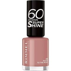 Rimmel London 60 Seconds Super Shine 230 Mauve To The Music Nail Polish 8ml