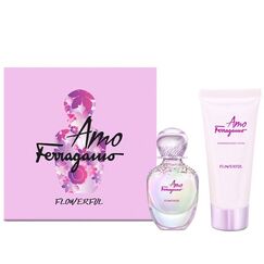 Salvatore Ferragamo Amo Ferragamo Flowerful For Women Eau De Toilette 50ml + Shimmering Body Lotion 100ml
