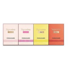 Salvatore Ferragamo Signorina For Women Mini (Signorina Eau De Parfum + In Fiore Eau De Toilette + Libera Eau De Parfum + Unica Eau De Parfum) 4 X 5ml