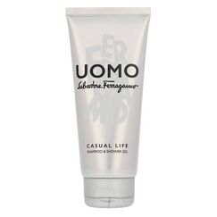 Salvatore Ferragamo Uomo Casual Life For Men Shampoo & Shower Gel 200ml