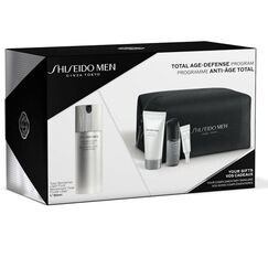 Shiseido Total Age Defence For Men Fluid Leger 80ml + Face Cleaner 30ml + Serum 10ml + Eye Cream 3ml