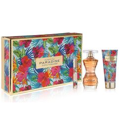 Sofia Vergara Tempting Paradise For Women Eau de Parfum 100ml +  10ml Roller Ball + Shimmer Body Lotion 100ml