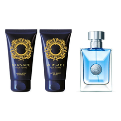 Versace Pour Homme Eau de Toilette 50ml + Hair & Body Shower 50ml + After Shave Balm 50ml