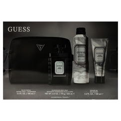 Guess Uomo Intenso For Men Set Eau De Parfum 100ml + Body Spray 226ml + Shower Gel 100ml + Pouch