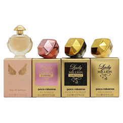 Paco Rabanne For Women Mini Set Eau De Parfum Lady Million 5ml + Lady Million Fabulous Intense 5ml + Olympea Empire 5ml + Olympea 6M