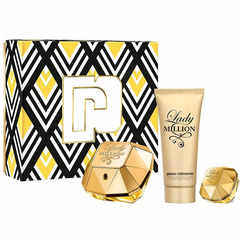 Paco Rabanne Lady Million For Women Set Eau De Parfum 80ml + Eau De Parfum 5ml + Body Lotion 100ml