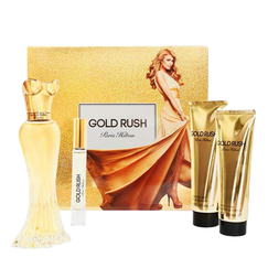 Paris Hilton Gold Rush For Women Set Eau De Parfum 100ml + Eau De Parfum 10ml +Body Lotion 90ml + Shower Gel 90ml