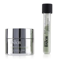 Babor Doctor Babor Purity Cellular SOS De-Blemish Cream 1.7oz + Powder 0.16oz For Women Skin Care Kit 50ml