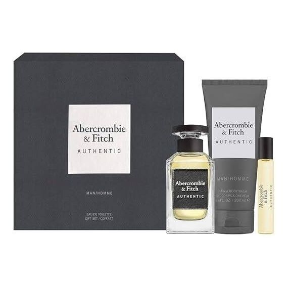 Abercrombie & Fitch Authentic For Men Eau De Toilette 100ml + 15ml + Hair & Body Wash 200ml