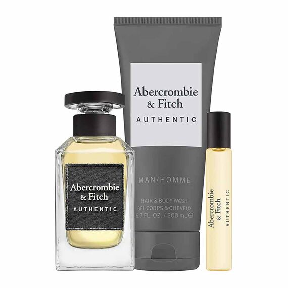 Abercrombie & Fitch Authentic For Men Eau de Toilette 100ml + 15ml + Hair & Body Wash 200ml