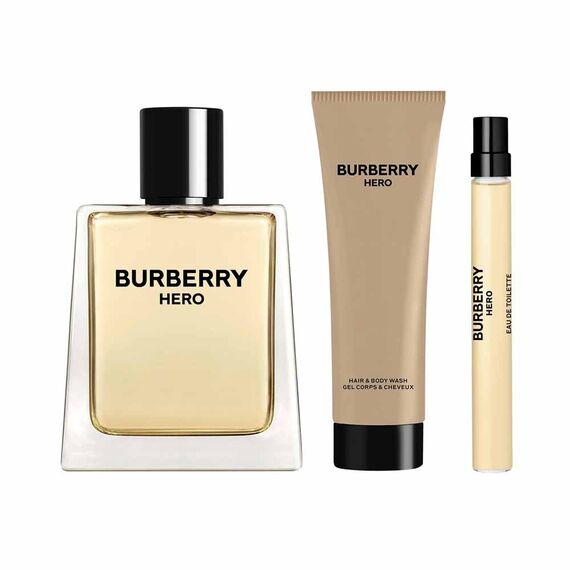 Burberry Hero For Men Eau de Toilette 100ml + 10ml + Hand & Body Wash 75ml