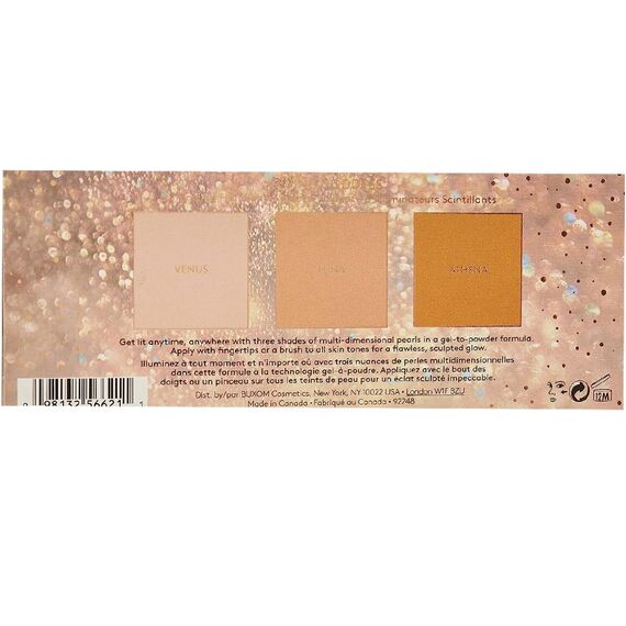 Buxom Divine Goddess Luminizing Venus + Luna + Athena For Women Highlighter Palette 1pc, 3 image