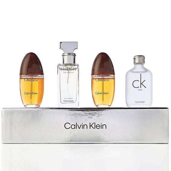 Calvin Klein For Women Eau de Parfum (Obsession + Eternity + Obsession) + (Eau De Toilette Ck One) 4 X 15ml