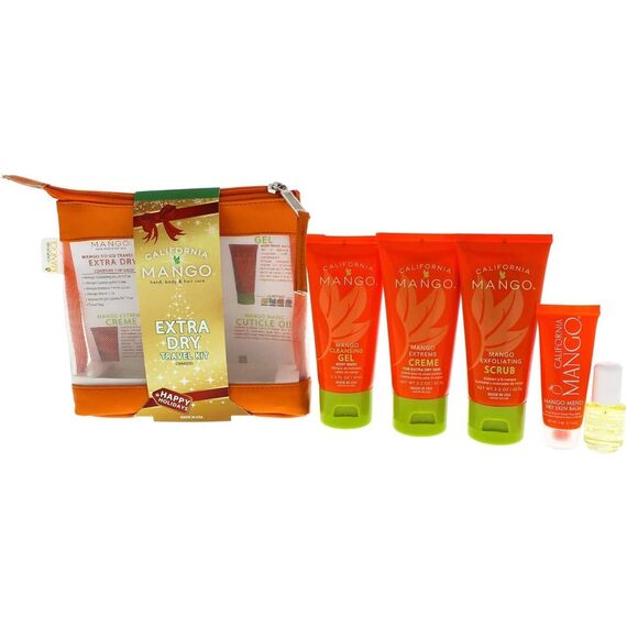 California Mango For Women Extra (Exfoliating Scrub +Cleansing Gel+Extreme Creme+Mend Skin Balm+Magic Oil) Kit, 11 image