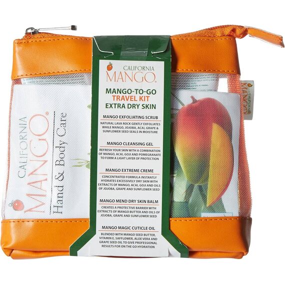 California Mango For Women Extra (Exfoliating Scrub +Cleansing Gel+Extreme Creme+Mend Skin Balm+Magic Oil) Kit, 3 image