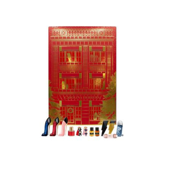 Carolina Herrera Advent Calendar Eau De Parfum 3X7ml + Eau De Toilette 2X7ml + Eau De Parfum 4X5ml + Eau De Toilette 8ml + 2X1G Lip Stick