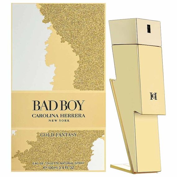 Carolina Herrera Bad Boy Gold Fantasy Limited Edition Eau De Toilette 100ml, 3 image