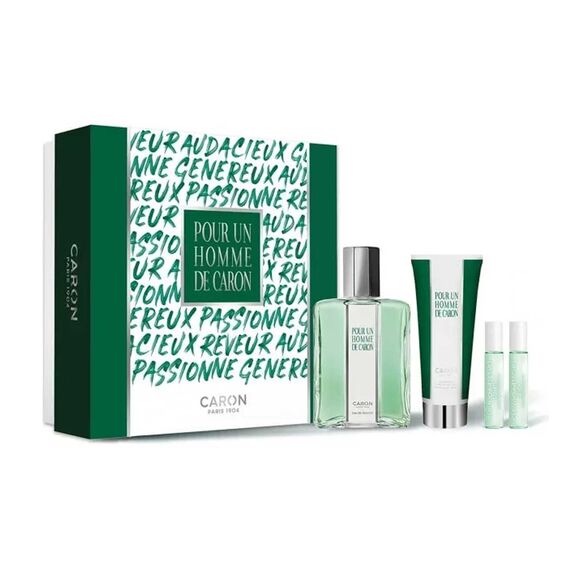 Caron Pour Homme de Caron Eau de Toilette 125ml + Le Matin 5ml + Eau de Parfum Le Soir 5ml + Shower Gel 75ml