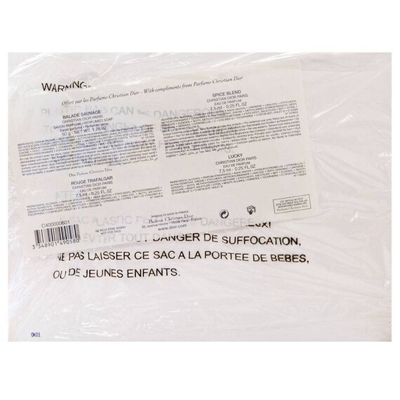 Christian Dior Eau de Parfum 3x7.5ml (Spice Blend + Rouge Trafalgar + Lucky) + Balade Sauvage Soap 50G, 2 image