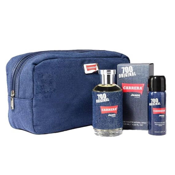 Carrera Jeans 700 Original Uomo For Men Eau de Toilette 125ml + Deodorant 50ml + Beauty Case