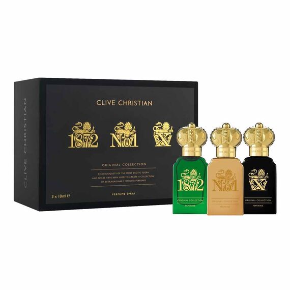 Clive Christian Original Collection For Women (1872 Feminine + No.1 + X Feminine) 3 X 10ml, 3 image