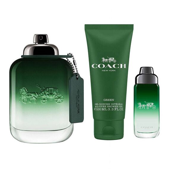 Coach Green For Men Eau de Toilette 100ml + 15ml + Shower Gel 100ml, 2 image