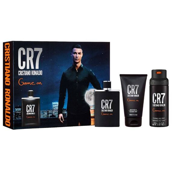 Cristiano Ronaldo CR7 Game On For Men Eau de Toilette 100ml + Shower Gel 150ml + Body Spray 150ml
