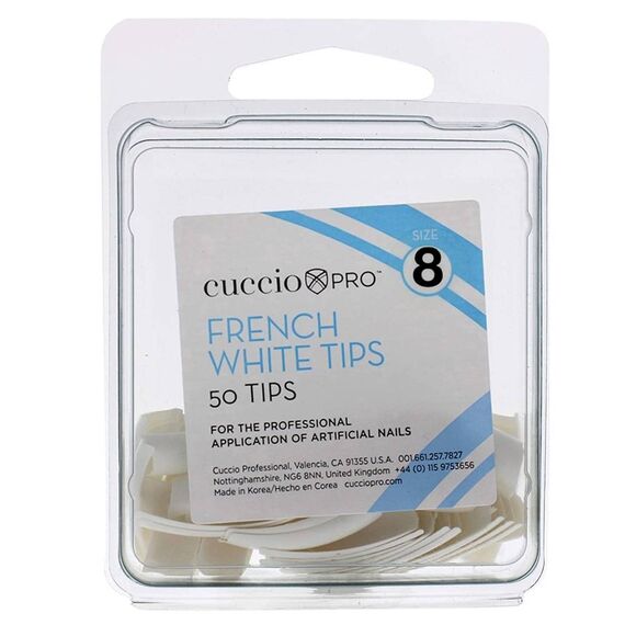 Cuccio Pro French White For Women Acrylic Nails 1 X 50pcs