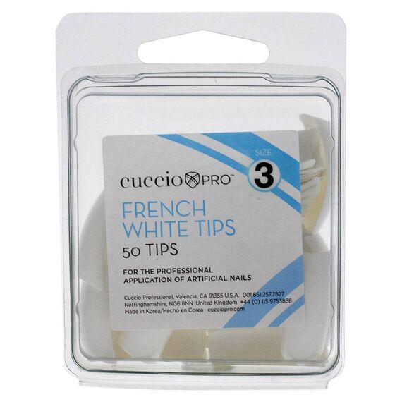 Cuccio Pro French White Tips 3 For Women Acrylic Nails 1 X 50pcs